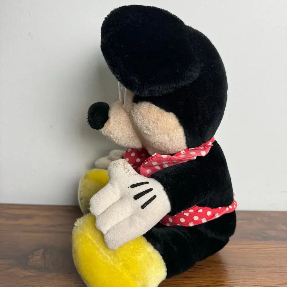Vtg Disneyland Walt‎ Disney Sitting Minnie Mouse Plush Stuffed Animal Toy